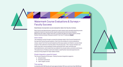 Course Evaluations & Surveys and Faculty Success Flyer