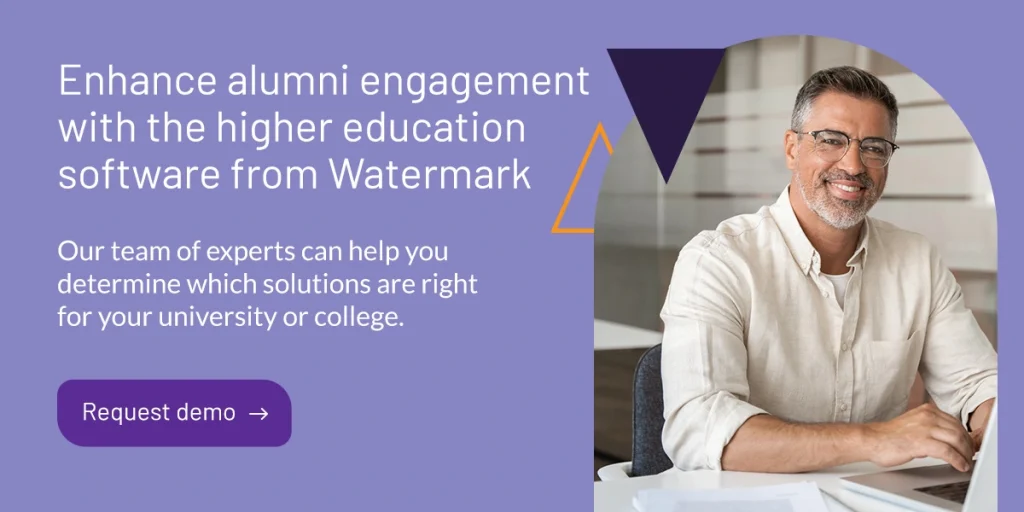 Enhance alumni engagement with the higher education software from Watermark