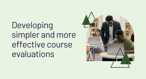 Developing simpler and more effective course evaluations