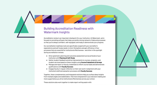 Building Accreditation Readiness with Watermark Insights