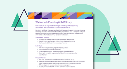 Planning & Self-Study Flyer