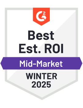 G2 Winter Best ROI Badge